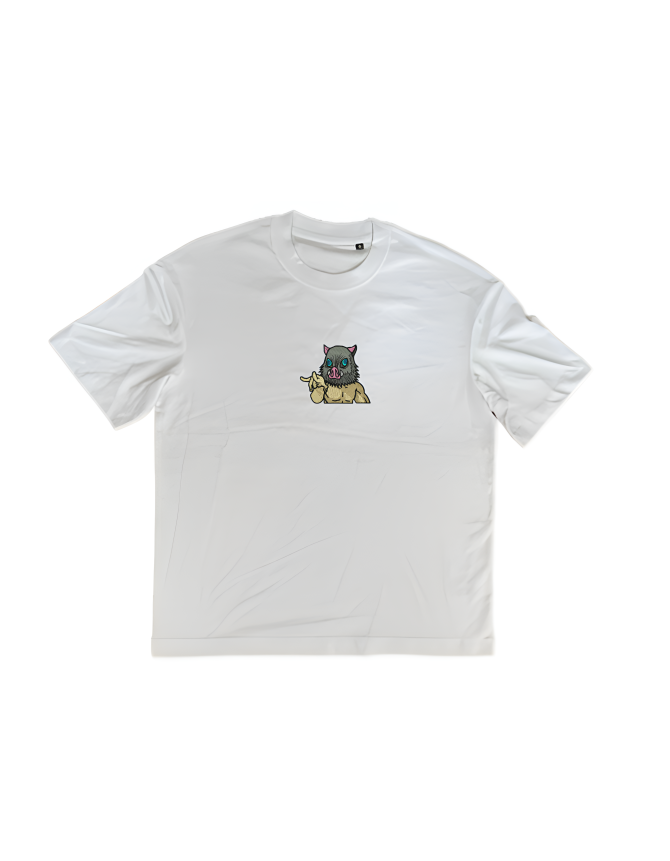 Tricou brodat Inosuke Hashibira - Demon Slayer - imagine 2