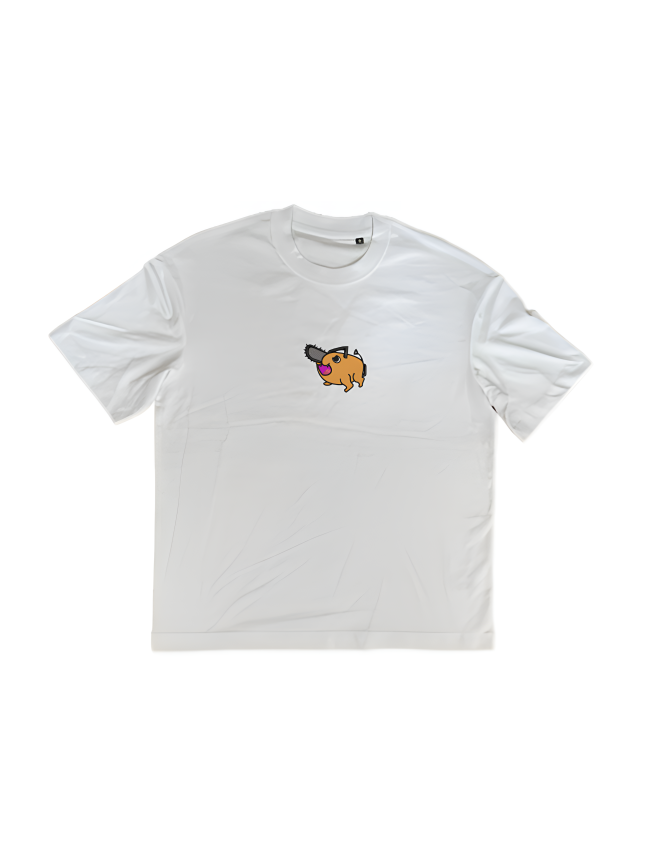 Tricou brodat Pochita - Chainsaw Man - imagine 2