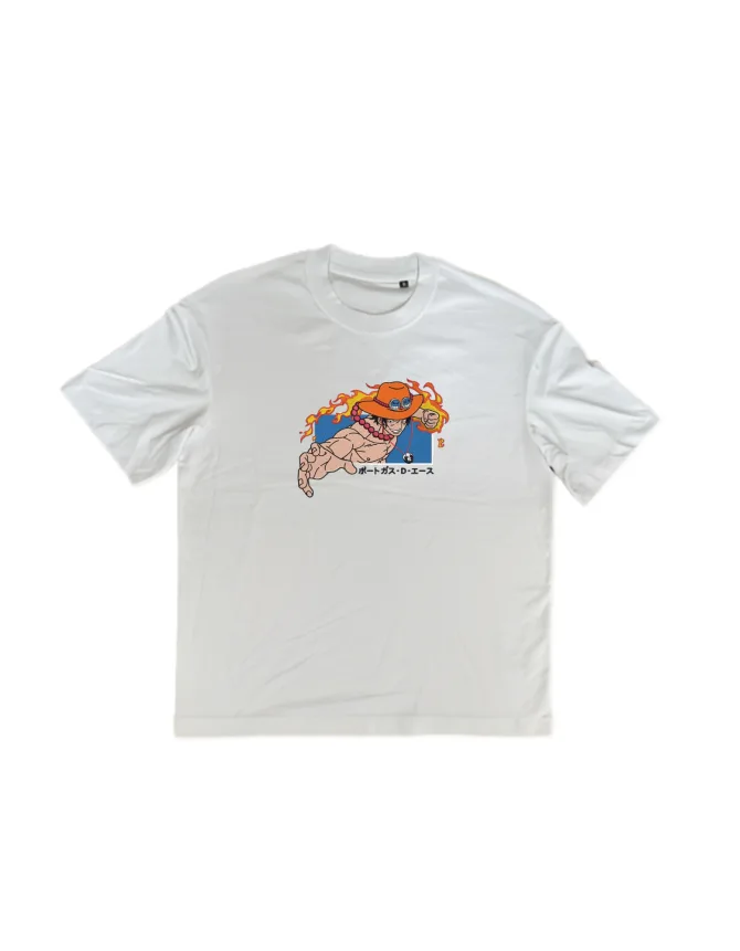 Tricou Ace Mera-Mera - One Piece - imagine 2