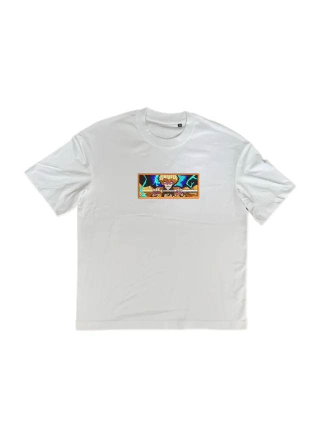 Tricou Zenitsu Border – Demon Slayer - imagine 2
