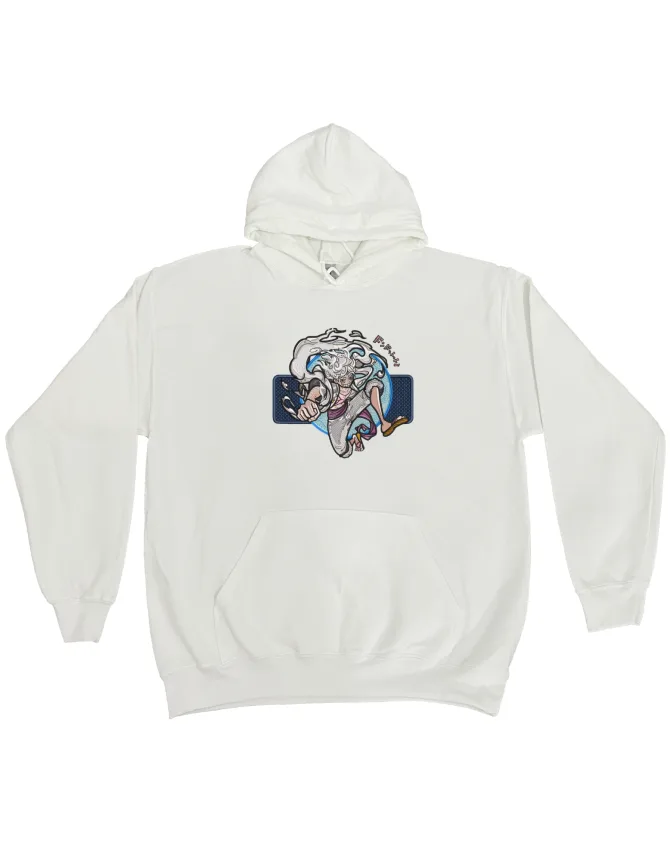 Hanorac brodat Luffy Gear 5 V2 - One Piece - imagine 2