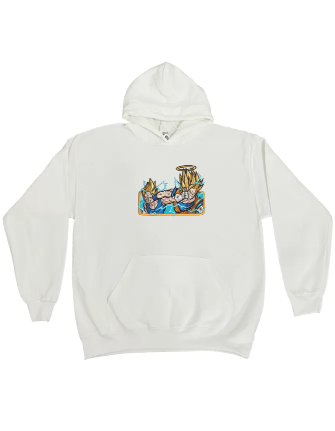 Hanorac brodat Goku si Vegeta Angel - Dragon Ball - imagine 2