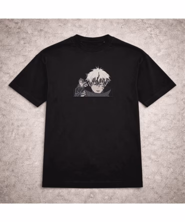 Tricou brodat Gojo Satoru Sealed Jujutsu Kaisen