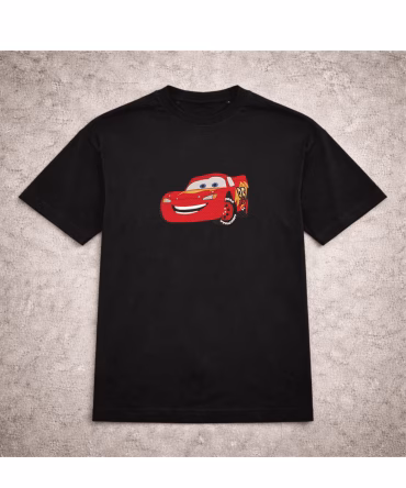 Set tricouri brodate cuplu Sally si Lightning McQueen