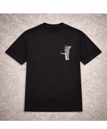 Set tricouri brodate cuplu Tom si Jerry