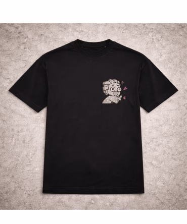 Set tricouri brodate cuplu Zenitsu si Nezuko Demon Slayer