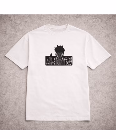 Tricou brodat Gon Freecss - Hunter x Hunter