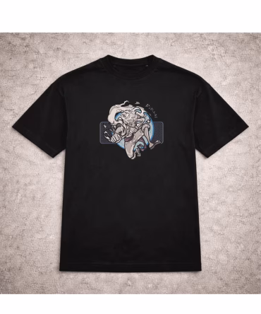 Tricou brodat Luffy Gear 5 One Piece V2