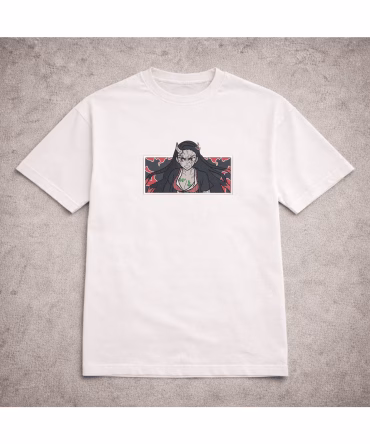 Tricou brodat Nezuko Kamado Demon Slayer
