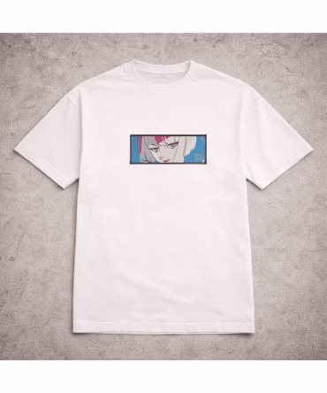 Tricou brodat Lucy Cyberpunk Edgerunners