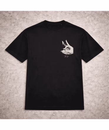 Tricou brodat Aki Hayakawa Fox - Chainsaw Man