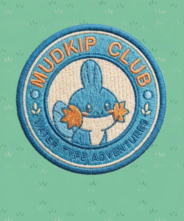 Patch brodat Mudkip Pokemon