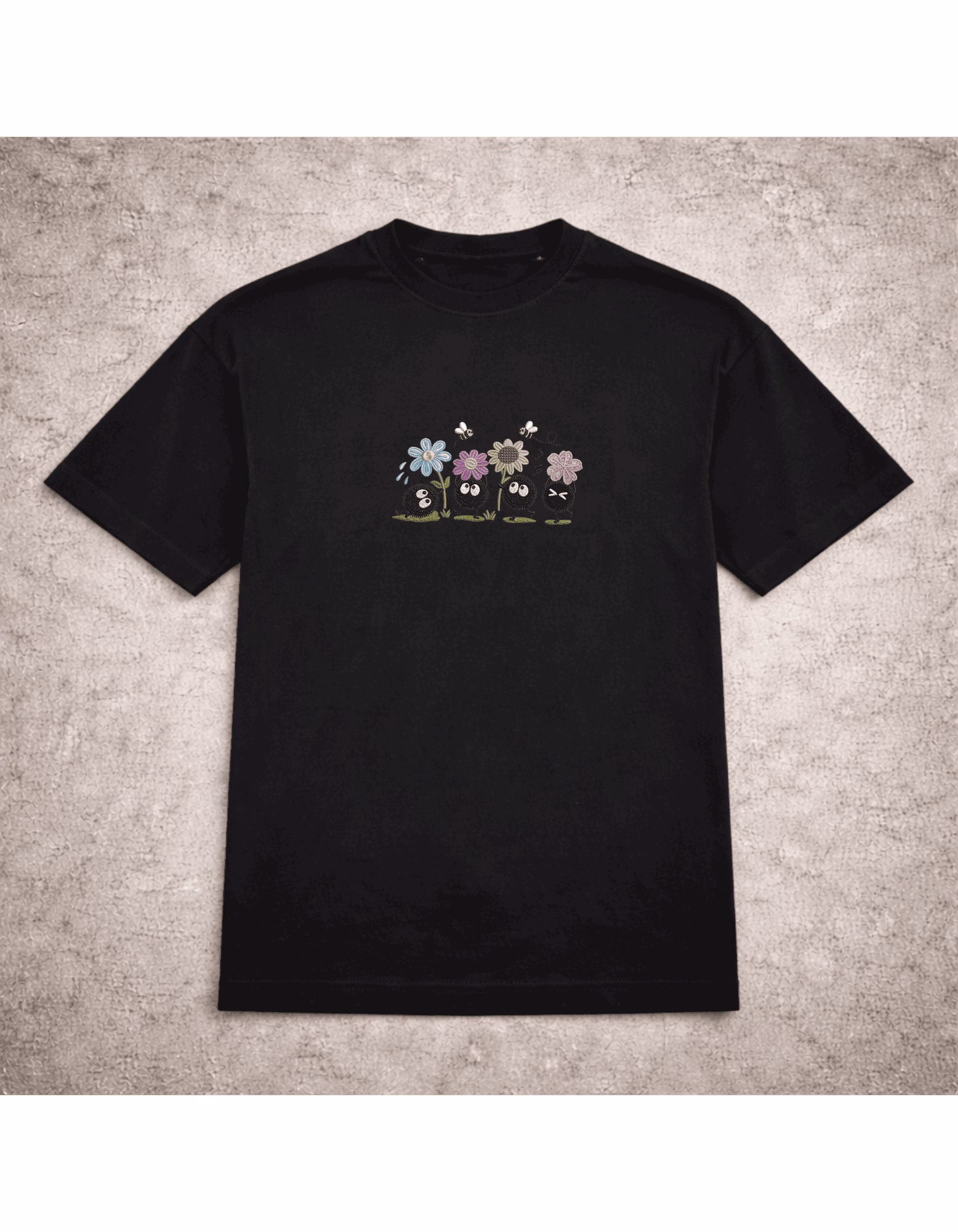 Tricou brodat Susuwatari Spirited Away