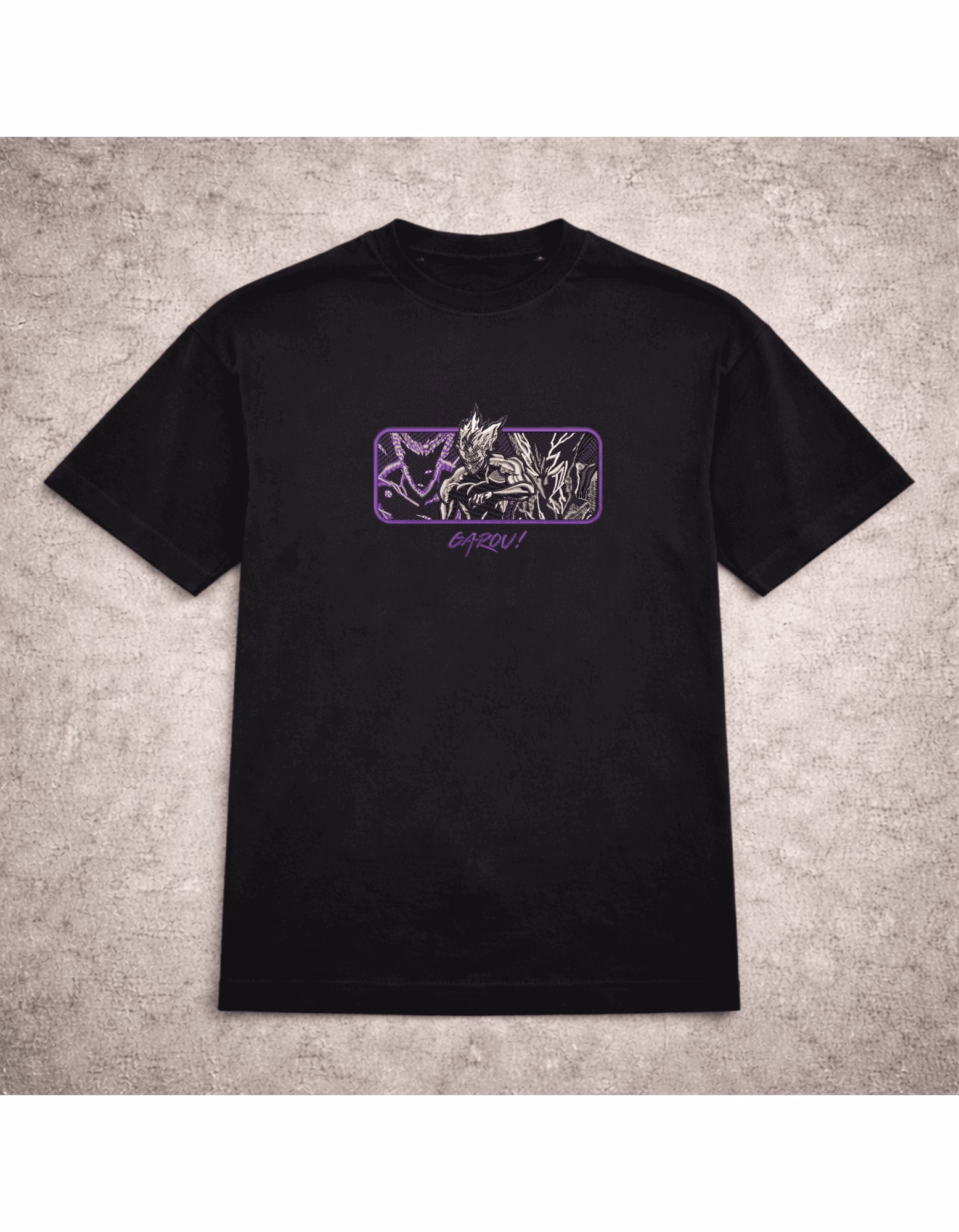 Tricou brodat Garou One Punch Man
