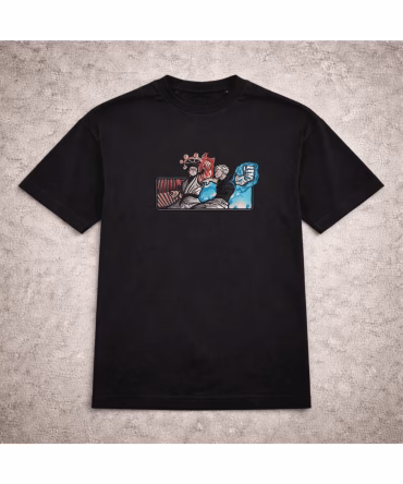 Tricou brodat Sukuna vs Gojo Jujutsu Kaisen