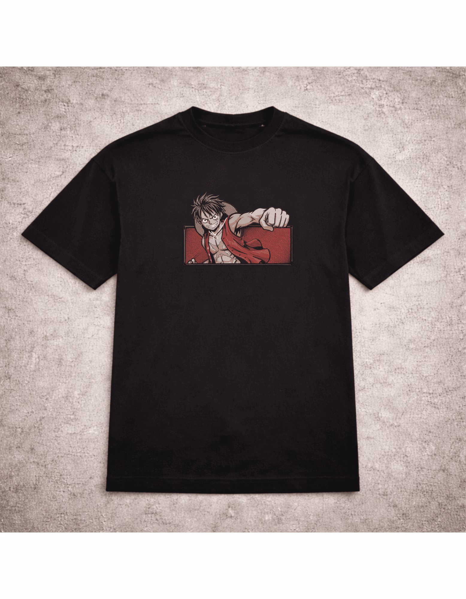 Tricou brodat Luffy Border One Piece