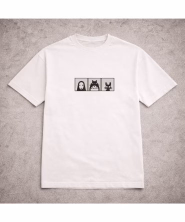 Tricou brodat Spirited Away Cute