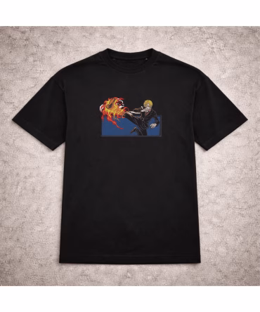 Tricou brodat Sanji Border One Piece