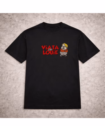 Tricou brodat Viața cu Louie
