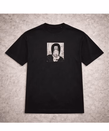 Tricou brodat Itachi Uchiha Manga Naruto
