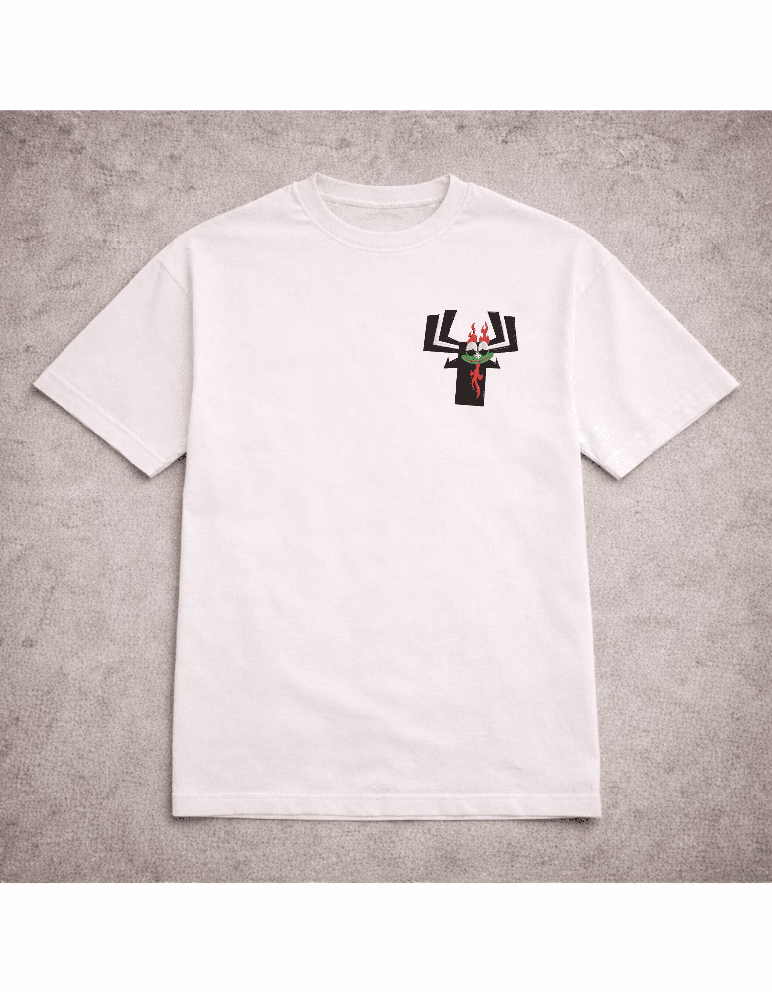 Tricou brodat Aku Happy Face Samurai Jack