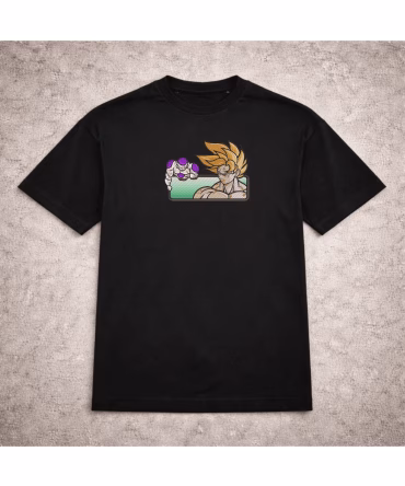 Tricou brodat Goku & Frieza Dragon Ball