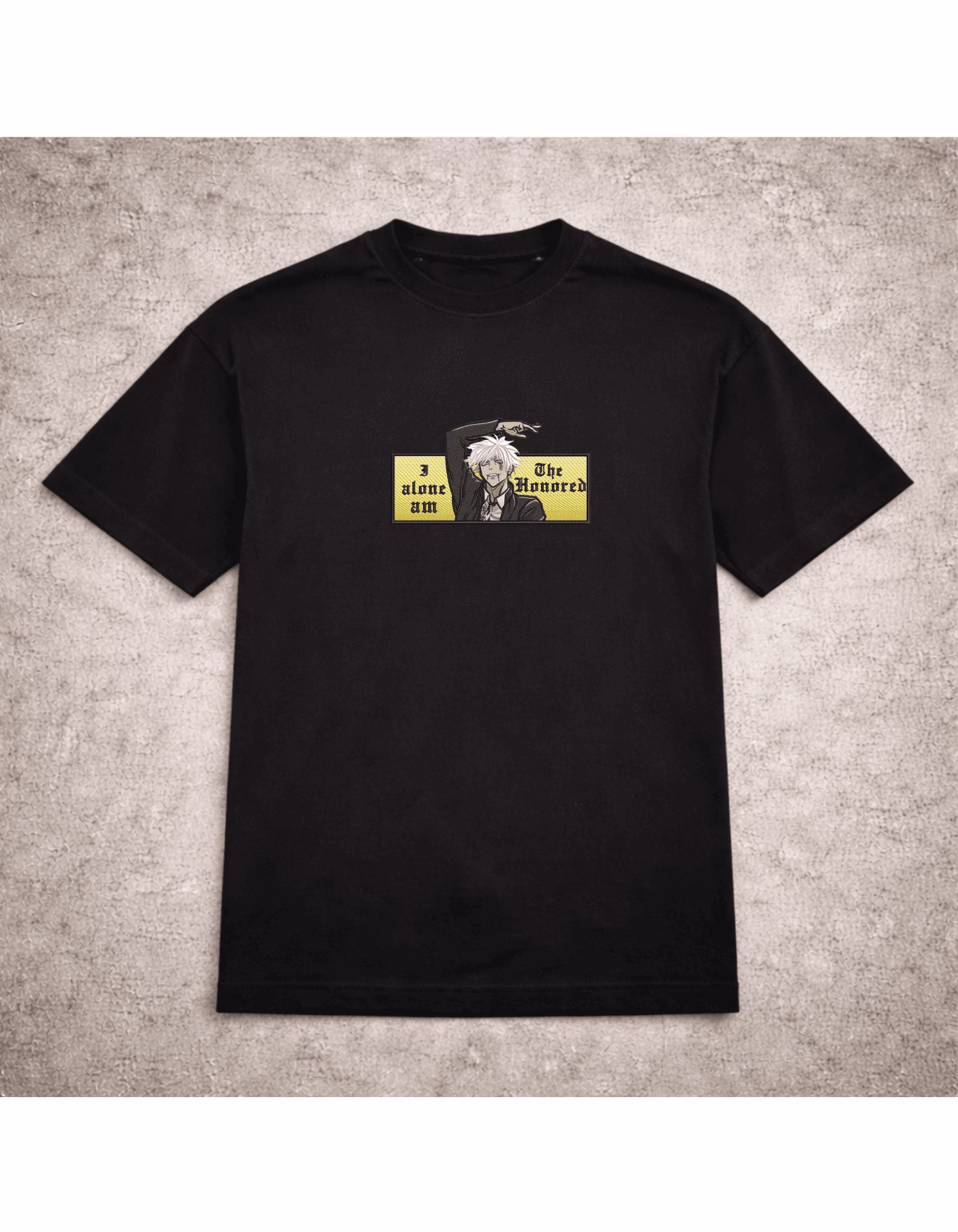 Tricou brodat Gojo Border Jujutsu Kaisen
