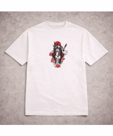 Tricou brodat Itachi Tribal Naruto
