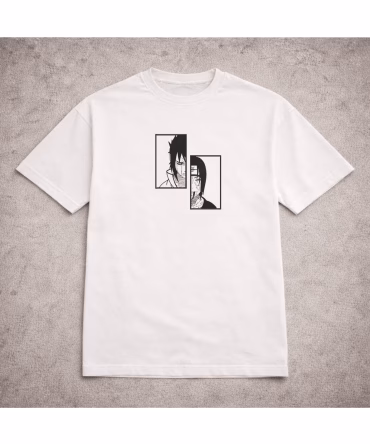 Tricou brodat Frații Uchiha Naruto