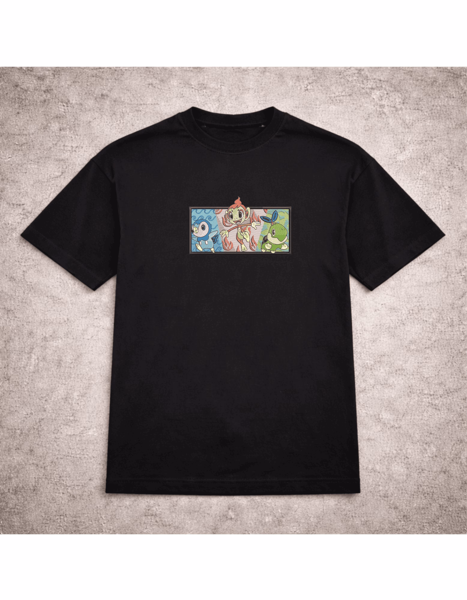 Tricou brodat Starter Pokemon